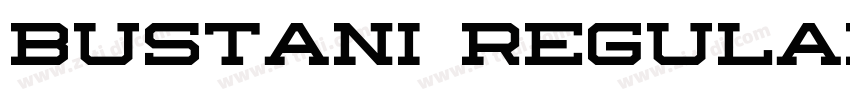 Bustani Regular字体转换